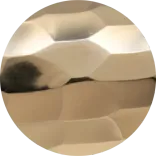 Polished Brass hammered